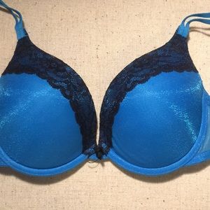 Blue/black lace bra🔥